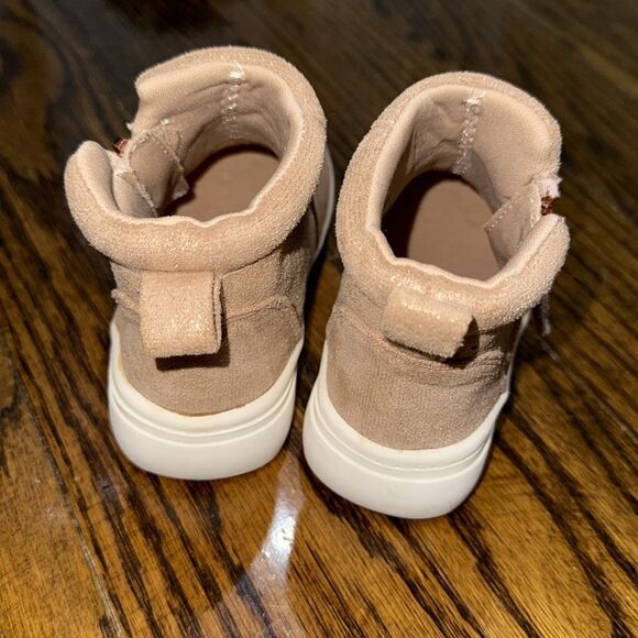 Cupcakes & Cashmere Tan Glitter Ankle Boots with Side Zipper 6 - Picture 6 of 7